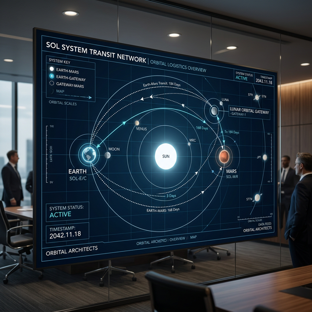 Sol System Logistics Map